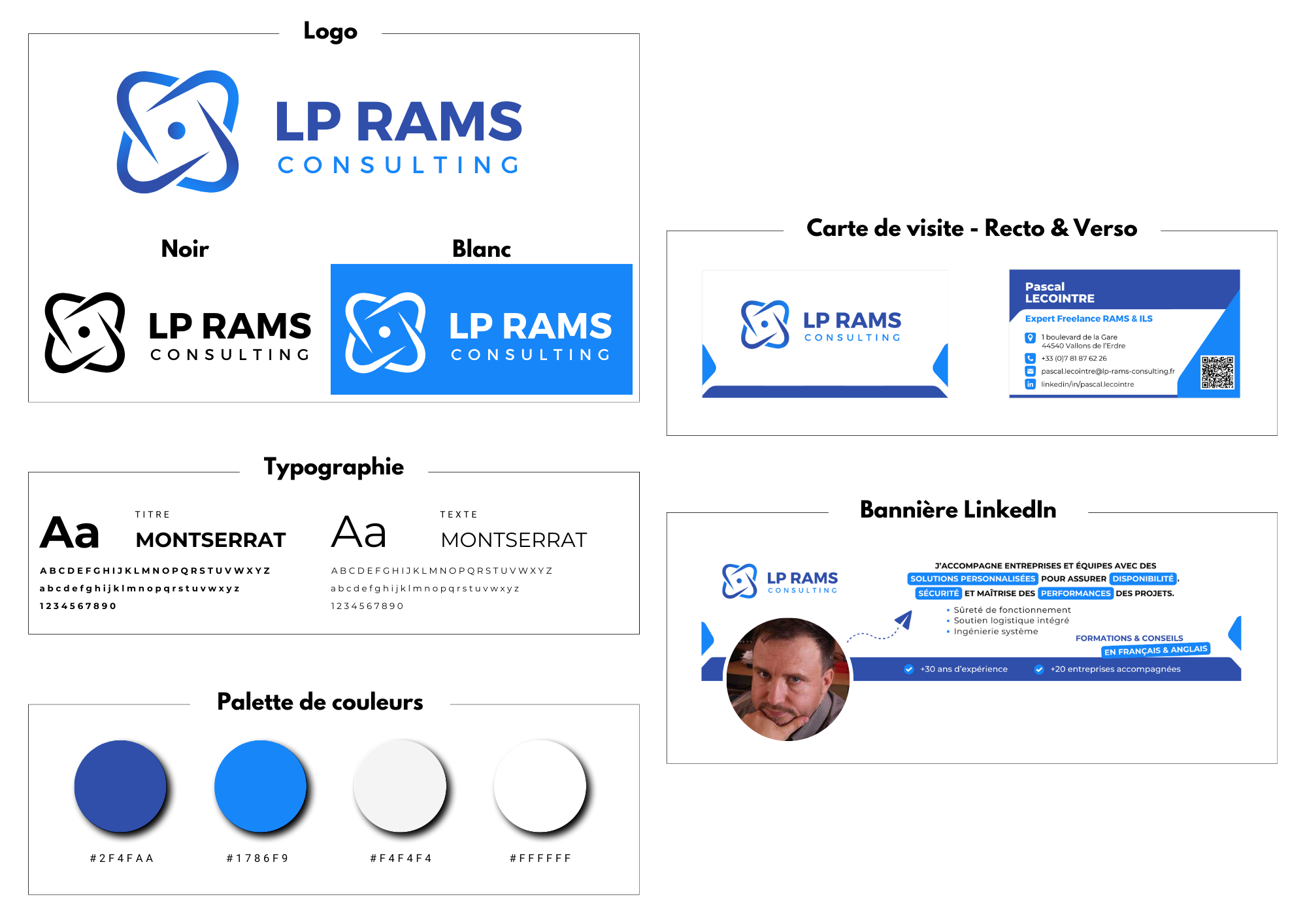 Portfolio de Delphine Tessier Webdesign - Identité visuelle de LP RAMS CONSULTING